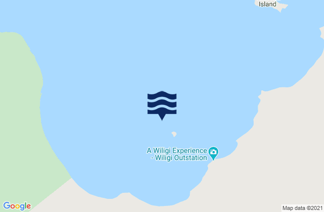 Mappa delle Getijden in Copeland Island, Australia