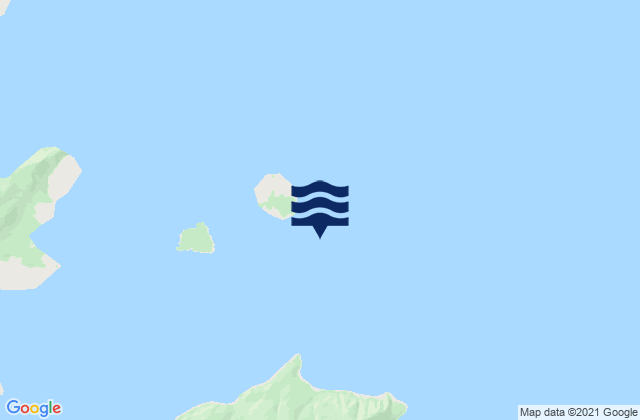 Mappa delle Getijden in Copper Islands, Canada