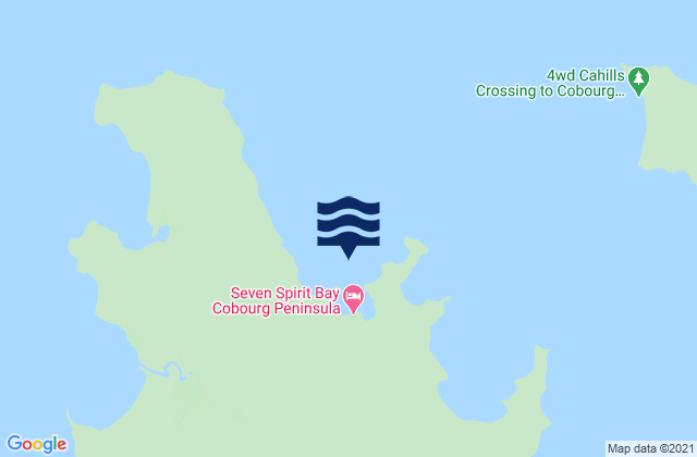 Mappa delle Getijden in Coral Bay, Australia
