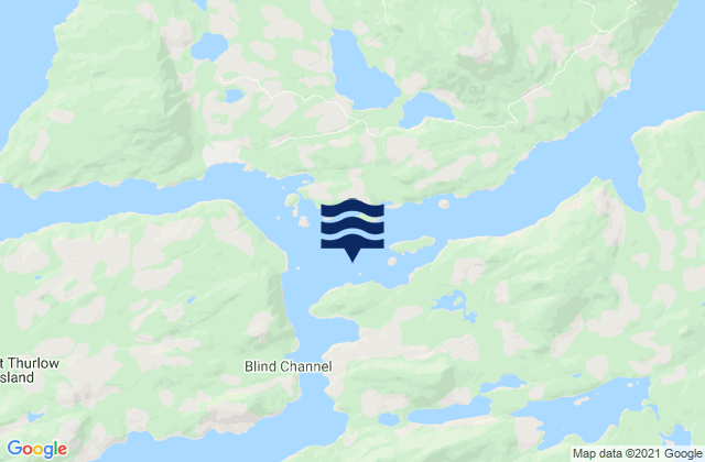 Mappa delle Getijden in Cordero Islands, Canada
