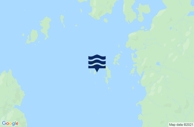Mappa delle Getijden in Corlies Islands, United States