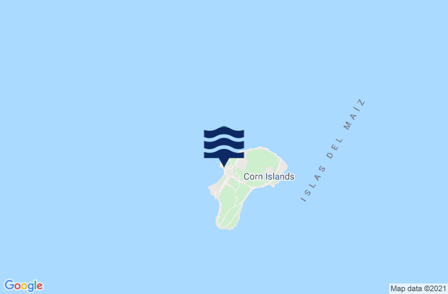 Mappa delle Getijden in Corn Island, Nicaragua