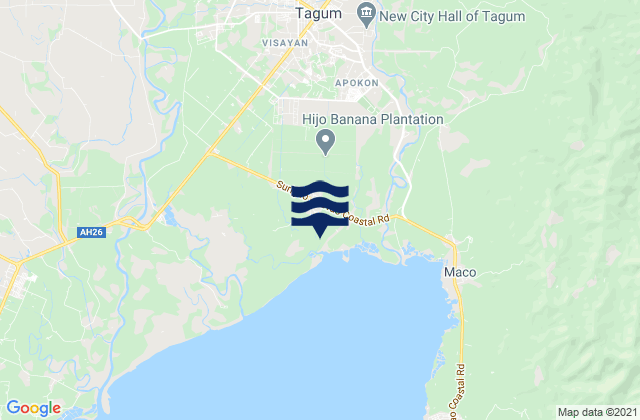 Mappa delle Getijden in Corocotan, Philippines