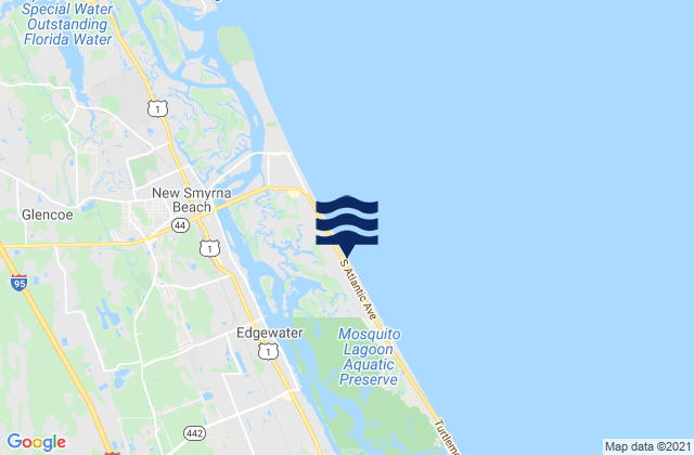 Mappa delle Getijden in Coronado Beaches, United States