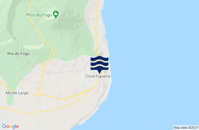 Mappa delle Getijden in Cova Figueira, Cabo Verde