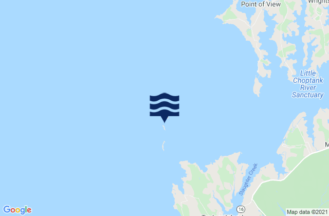 Mappa delle Getijden in Crab Cove, United States