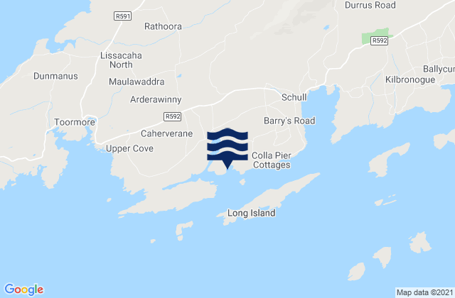 Mappa delle Getijden in Croagh Bay, Ireland
