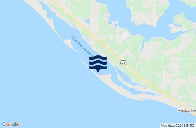 Mappa delle Getijden in Crooked Island, United States