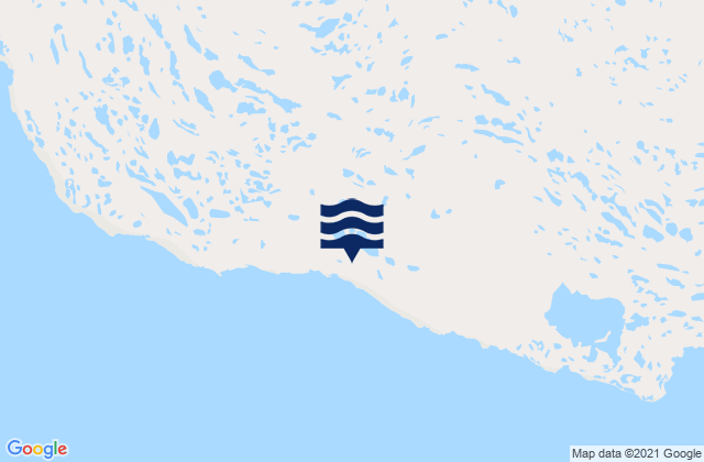 Mappa delle Getijden in Crown Prince Frederik Island, Canada