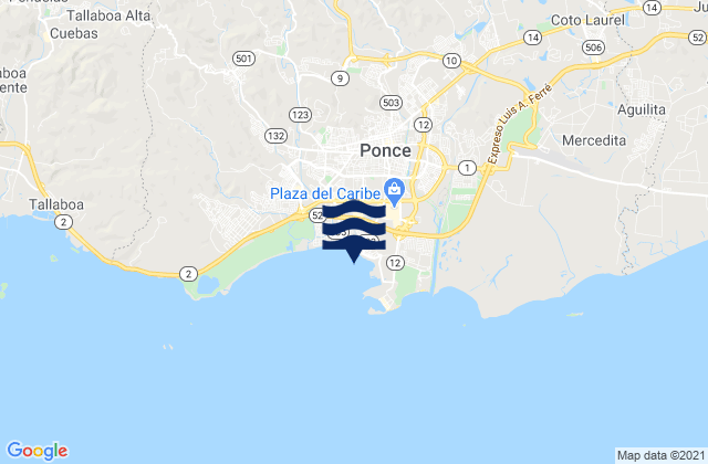 Mappa delle Getijden in Cuarto Barrio, Puerto Rico