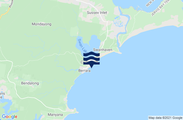 Mappa delle Getijden in Cudmirrah Reef, Australia