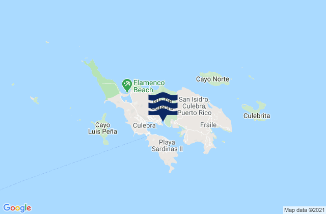 Mappa delle Getijden in Culebra Municipio, Puerto Rico