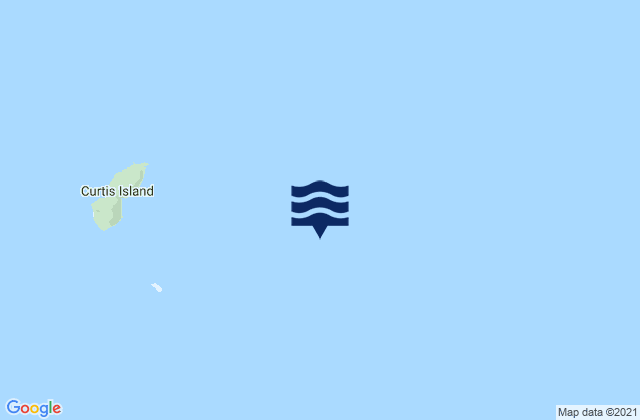 Mappa delle Getijden in Curtis Island, Australia