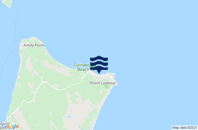 Mappa delle Getijden in Cylinder Beach, Australia