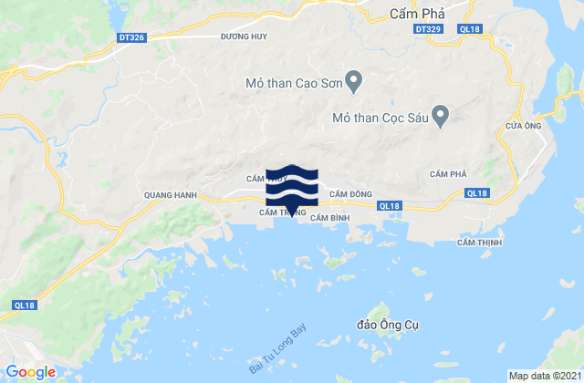Mappa delle Getijden in Cẩm Phả, Vietnam