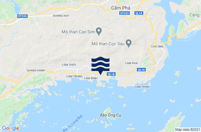 Mappa delle Getijden in Cẩm Phả Mines, Vietnam