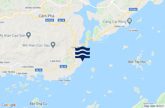 Mappa delle Getijden in Cẩm Phả Port, Vietnam