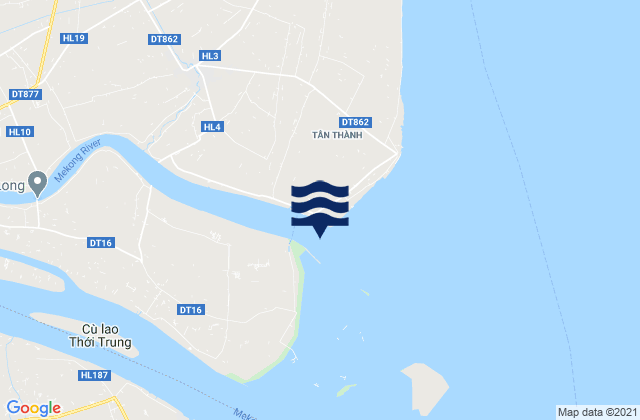 Mappa delle Getijden in Cửa Tiểu, Vietnam
