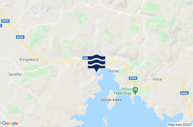 Mappa delle Getijden in Dalaman, Turkey