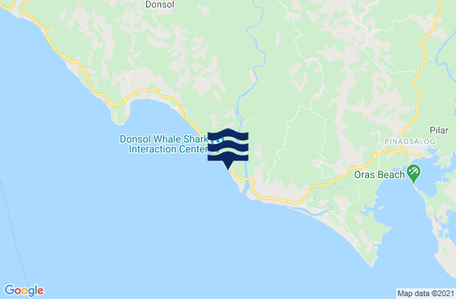 Mappa delle Getijden in Dangcalan, Philippines