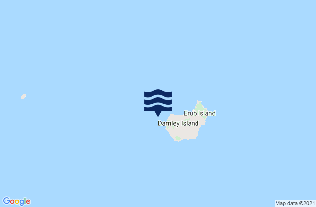Mappa delle Getijden in Darnley Island Barge, Australia