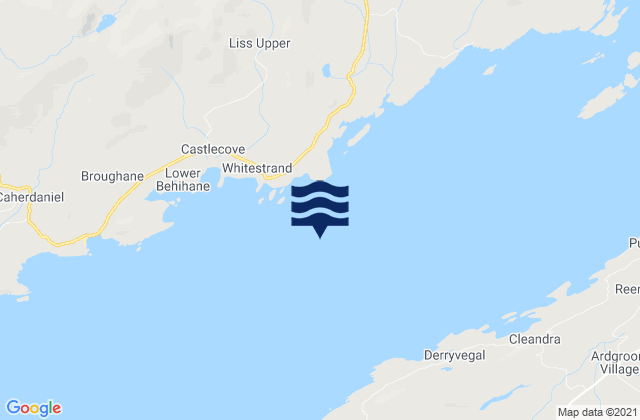 Mappa delle Getijden in Darrynane Bay, Ireland
