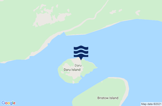 Mappa delle Getijden in Daru, Papua New Guinea