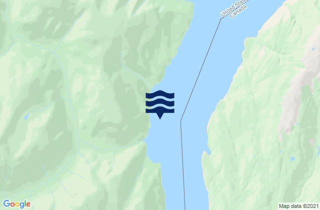 Mappa delle Getijden in Davis River, United States