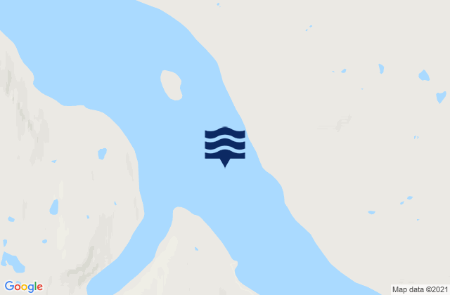 Mappa delle Getijden in Deception Bay, Canada