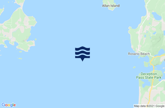 Mappa delle Getijden in Deception Island 2.7 miles west of, United States