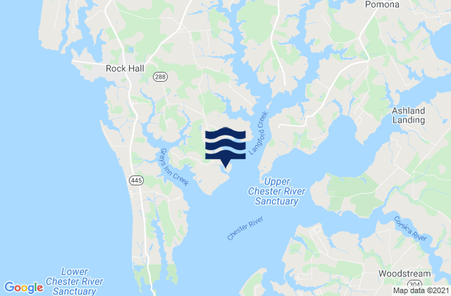 Mappa delle Getijden in Deep Cove, United States
