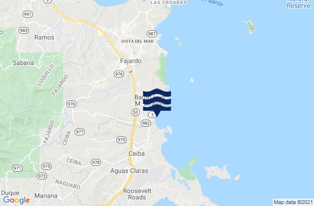 Mappa delle Getijden in Demajagua Barrio, Puerto Rico