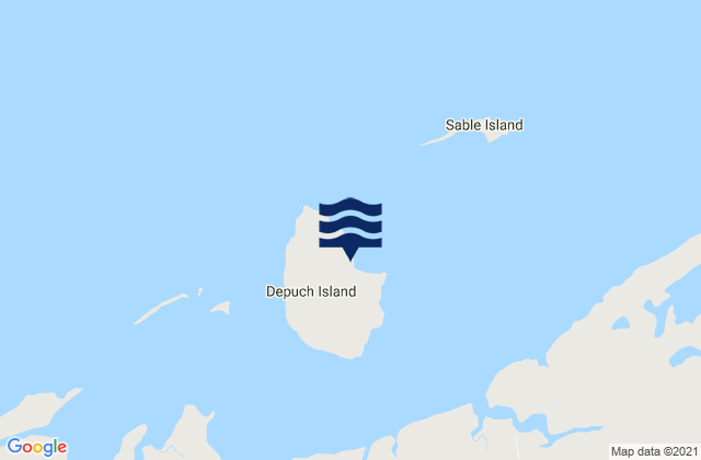 Mappa delle Getijden in Depuch Island, Australia