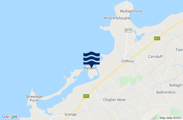 Mappa delle Getijden in Dernish Island, Ireland