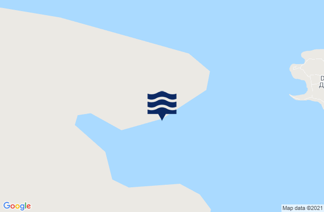 Mappa delle Getijden in Dickson Island Yenisey Gulf, Russia