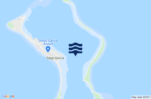 Mappa delle Getijden in Diego Garcia, British Indian Ocean Territory