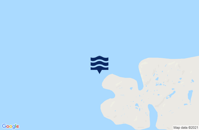 Mappa delle Getijden in Digges Islet, Canada