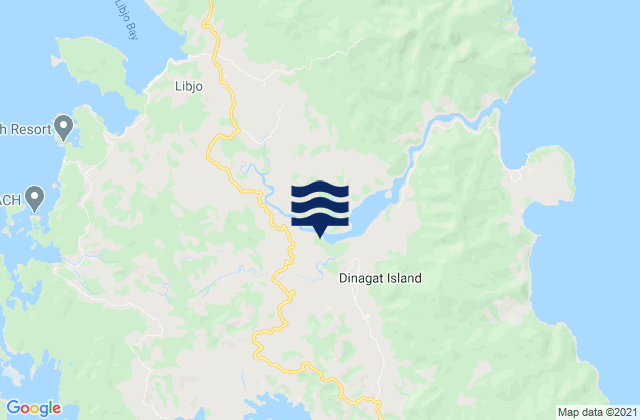 Mappa delle Getijden in Dinagat Islands, Philippines