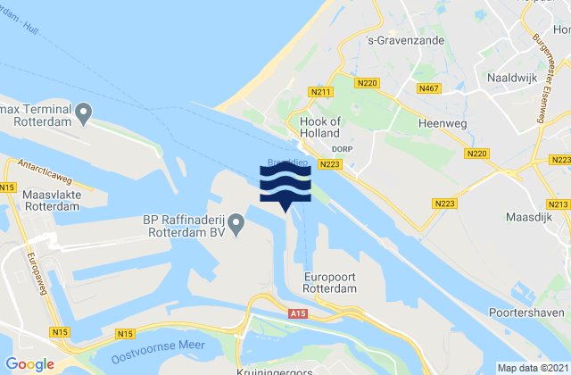 Mappa delle Getijden in Dintelhaven, Netherlands