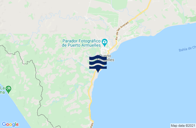 Mappa delle Getijden in Distrito de Barú, Panama