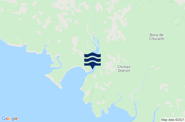 Mappa delle Getijden in Distrito de Chimán, Panama