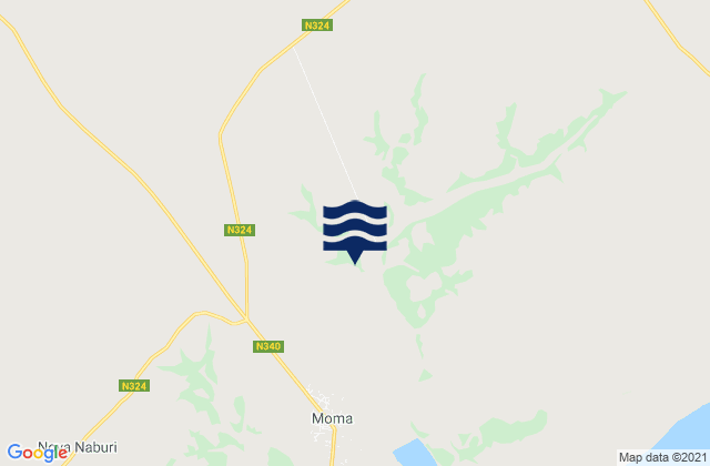 Mappa delle Getijden in Distrito de Moma, Mozambique