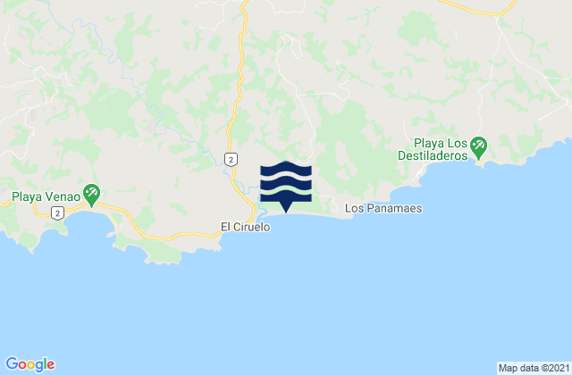 Mappa delle Getijden in Distrito de Pedasí, Panama