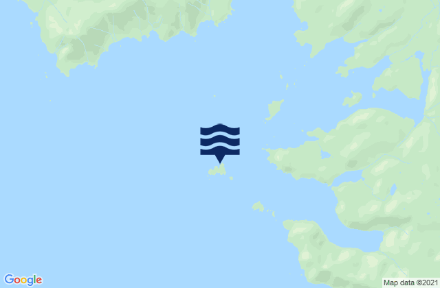 Mappa delle Getijden in Diver Islands, United States