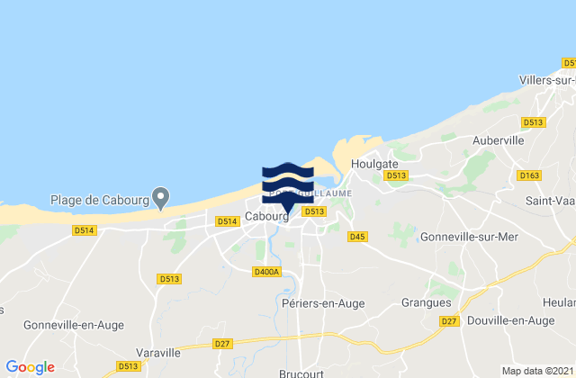 Mappa delle Getijden in Dives-sur-Mer, France