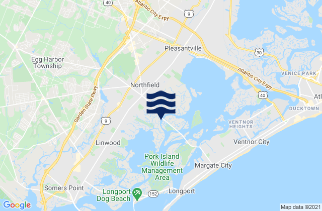 Mappa delle Getijden in Dock Thorofare (Risley Channel), United States
