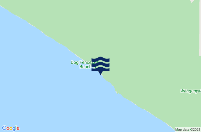 Mappa delle Getijden in Dog Fence Beach, Australia