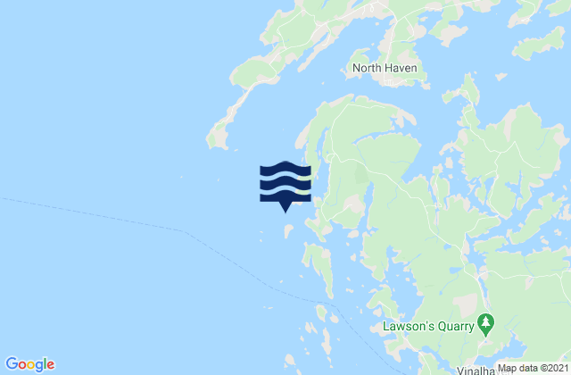 Mappa delle Getijden in Dogfish Island NNE of, United States