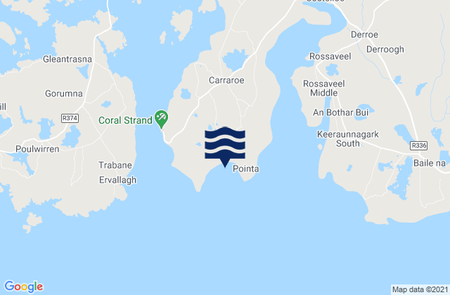 Mappa delle Getijden in Doleen Harbour, Ireland