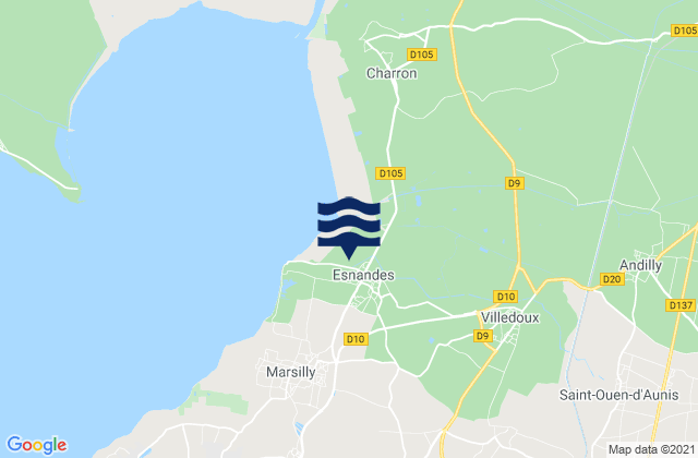 Mappa delle Getijden in Dompierre-sur-Mer, France